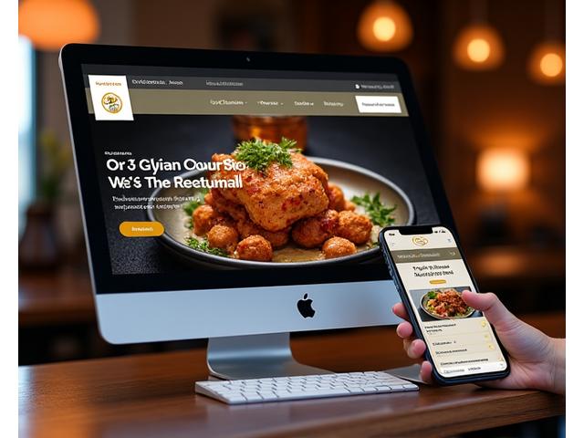 Responsive website for a local restaurant